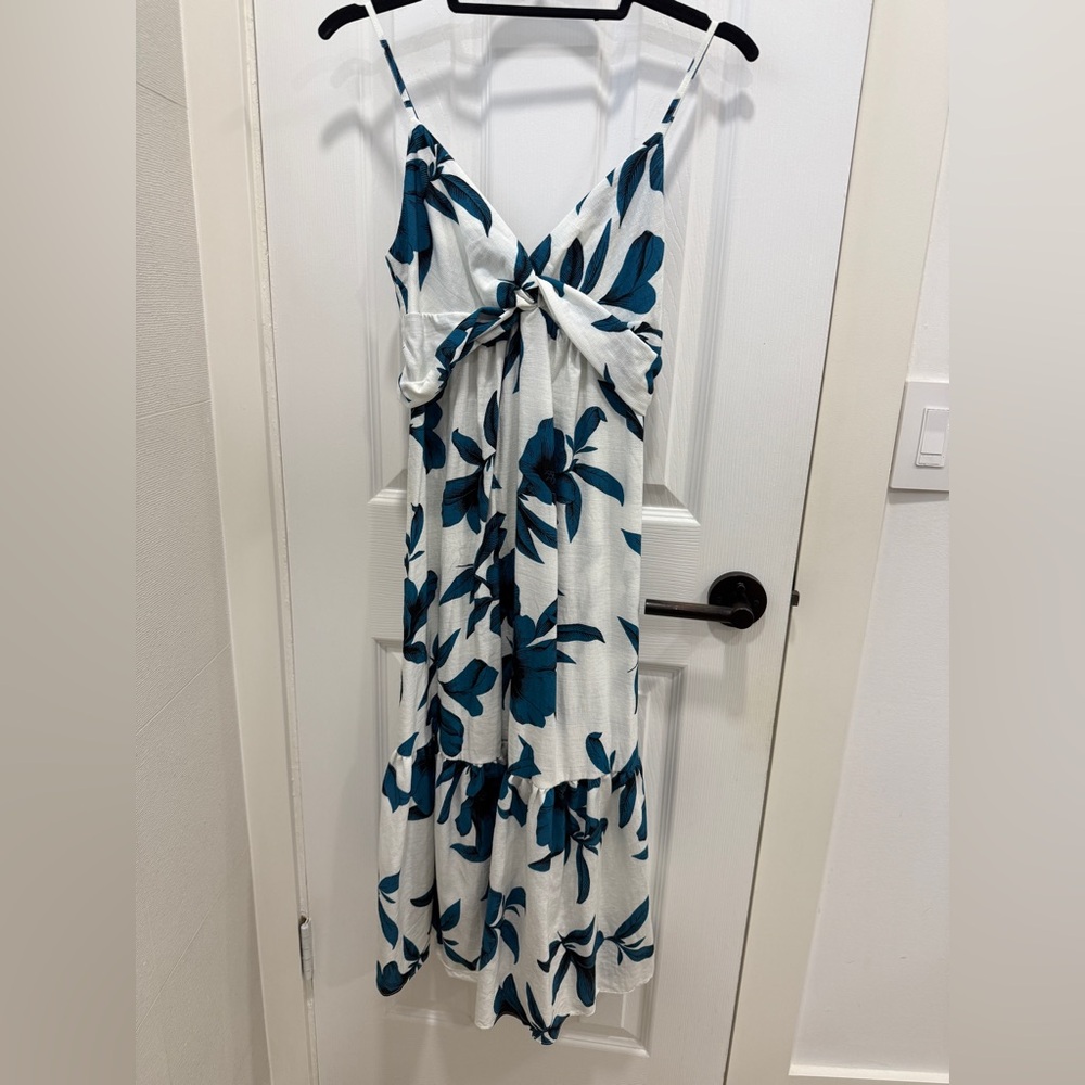 Banana Republic Blue Sleeveless Midi Sundress